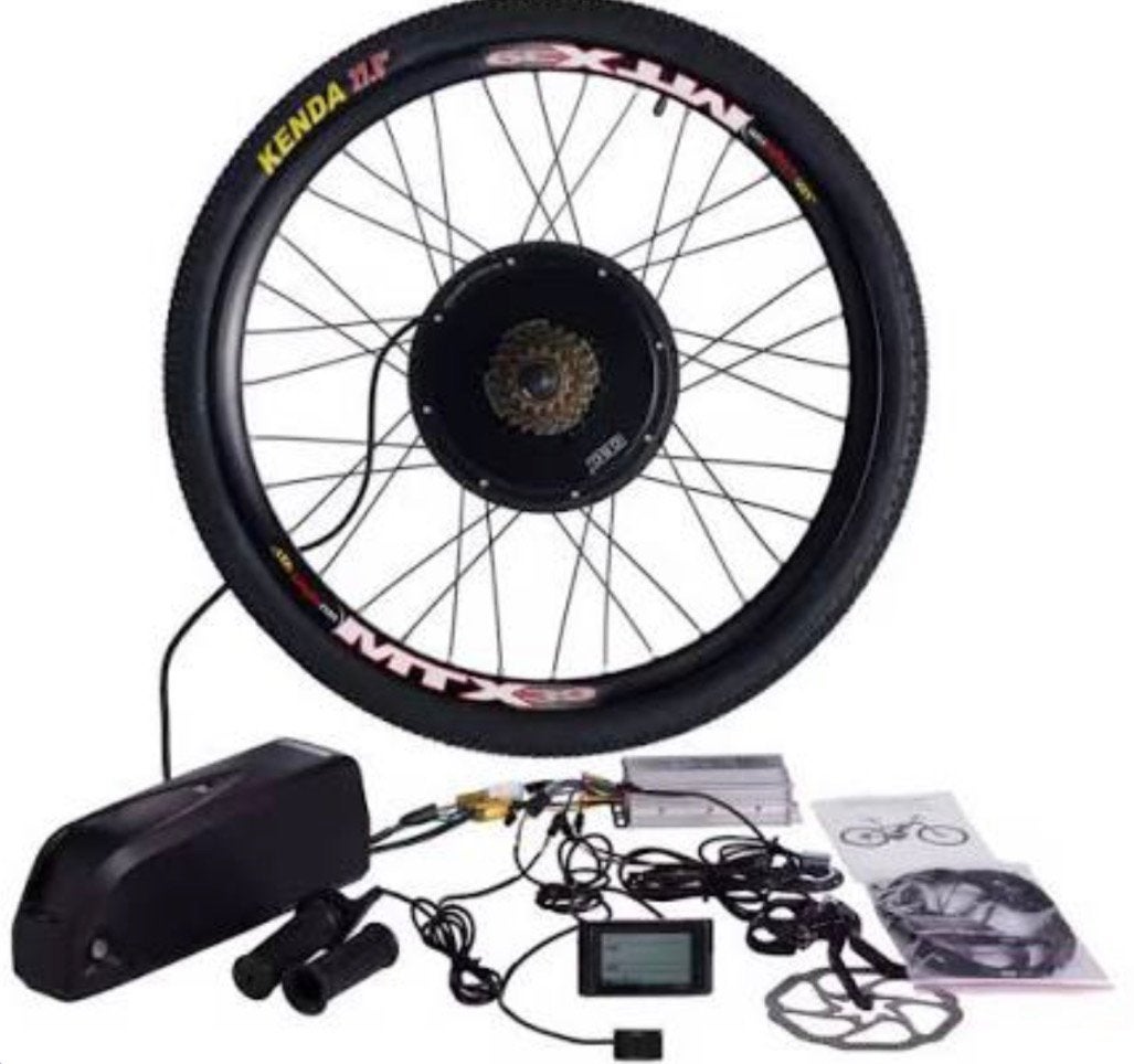 Kit de conversion pour vélo électrique 1500w 48v, Enlèvement ou Envoi, Utilisé, 50 km par batterie ou plus