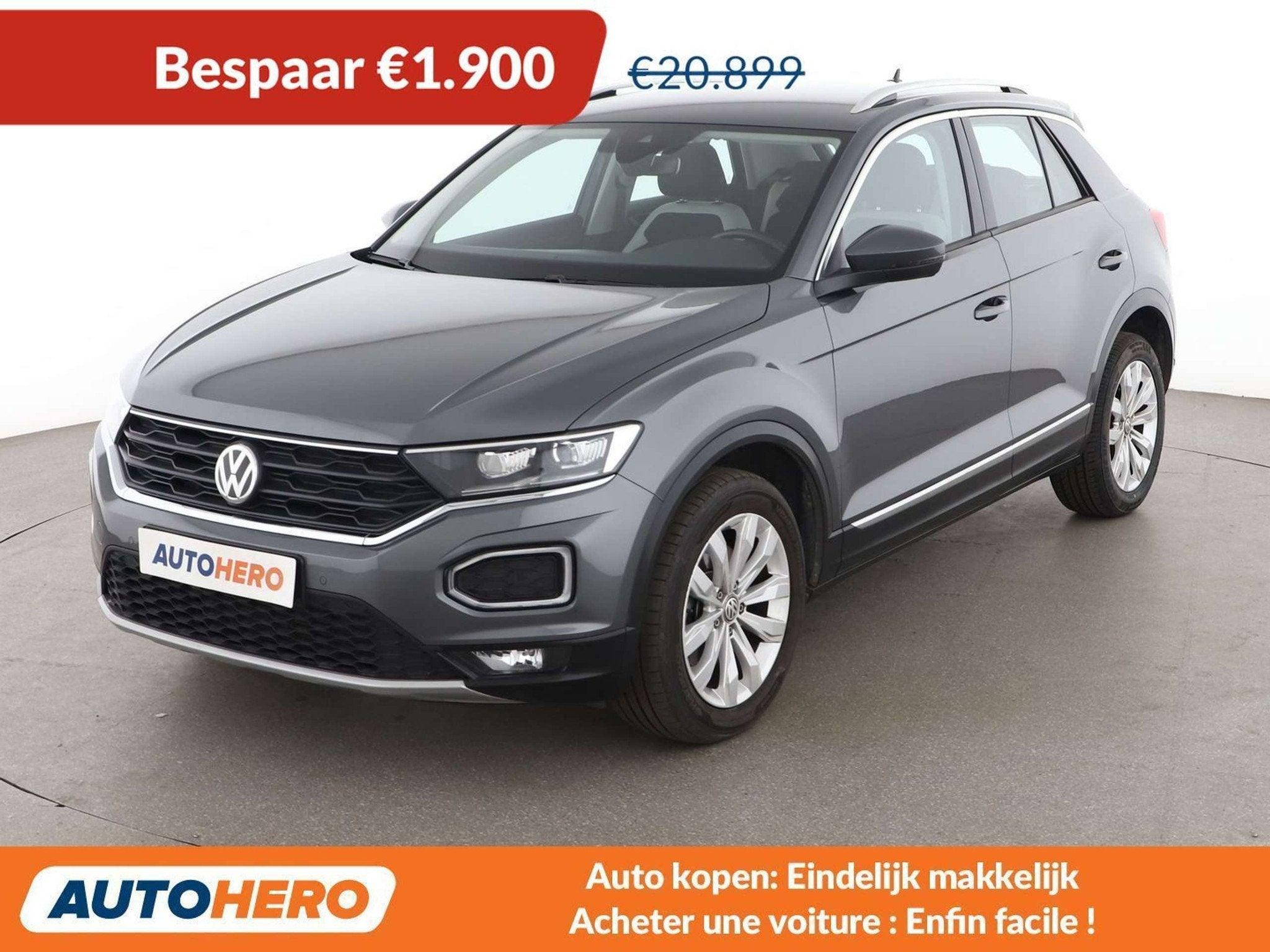 Volkswagen T-Roc 1.5 TSI ACT Sport (automatique), Argent ou Gris, Achat, 1350 kg, 5 portes