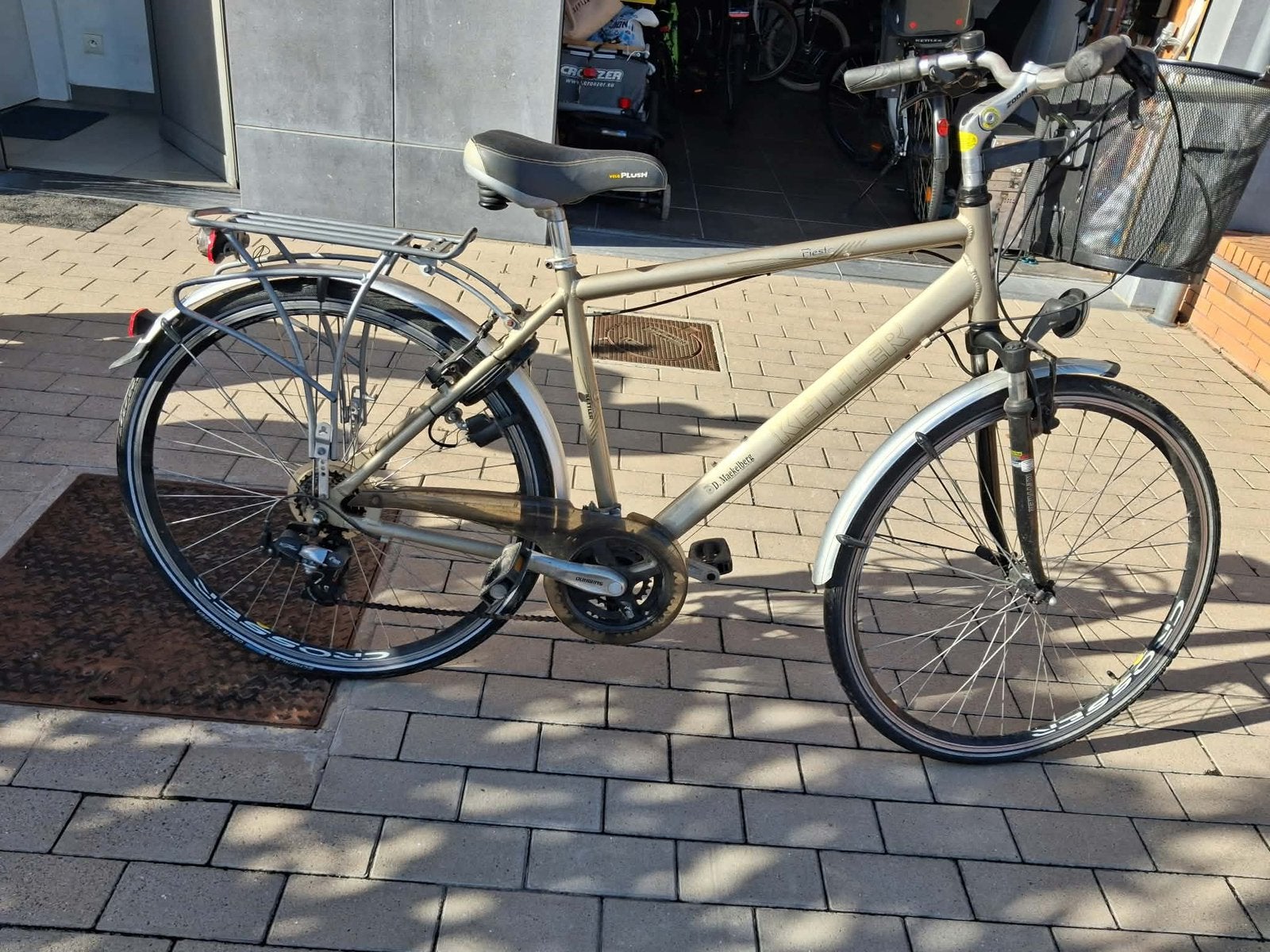Te koop heren fiets, Enlèvement, Utilisé, Autres marques, Vitesses
