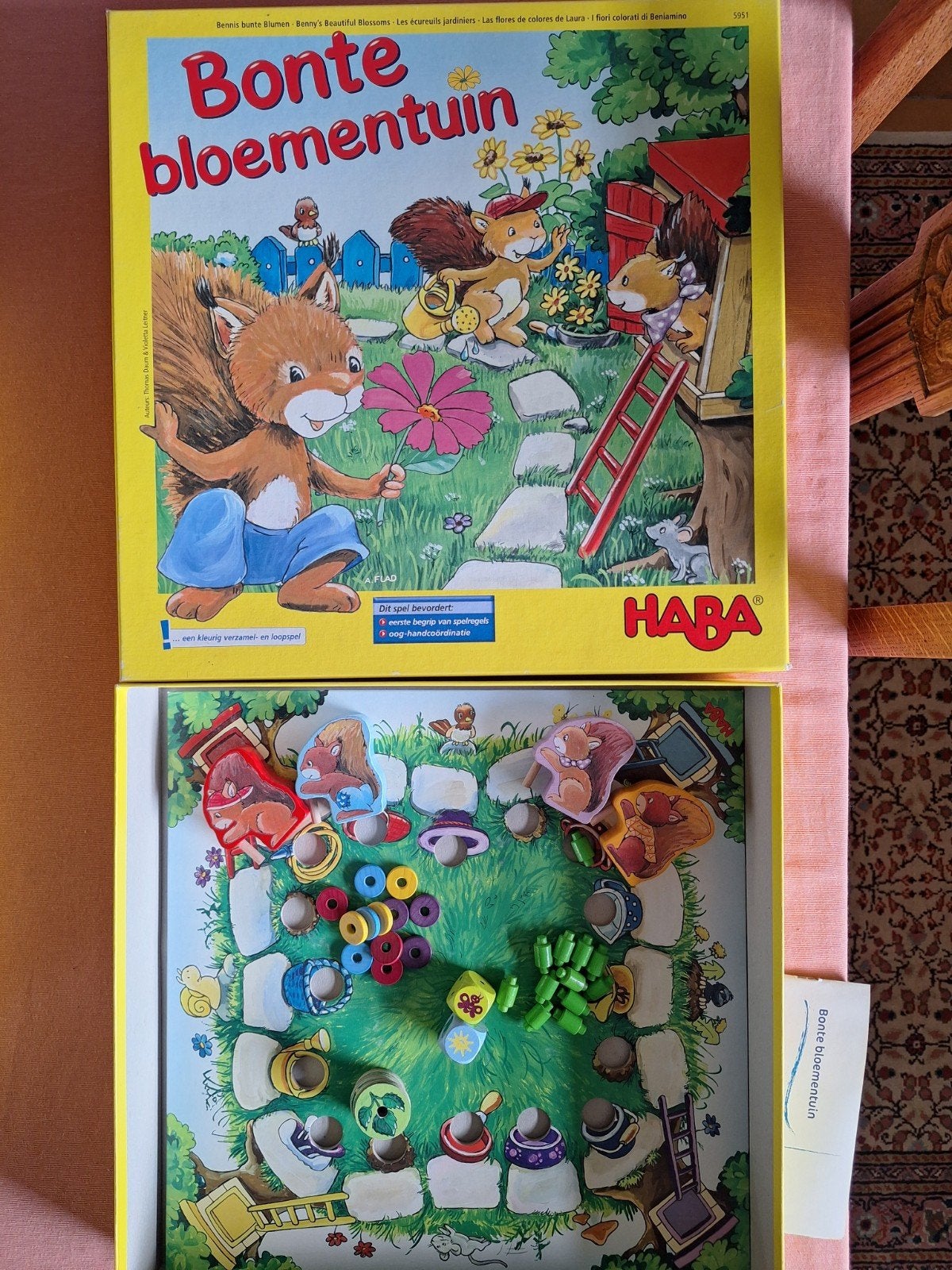 HABA bonte bloementuin, Kinderen en Baby's, Ophalen, Zo goed als nieuw