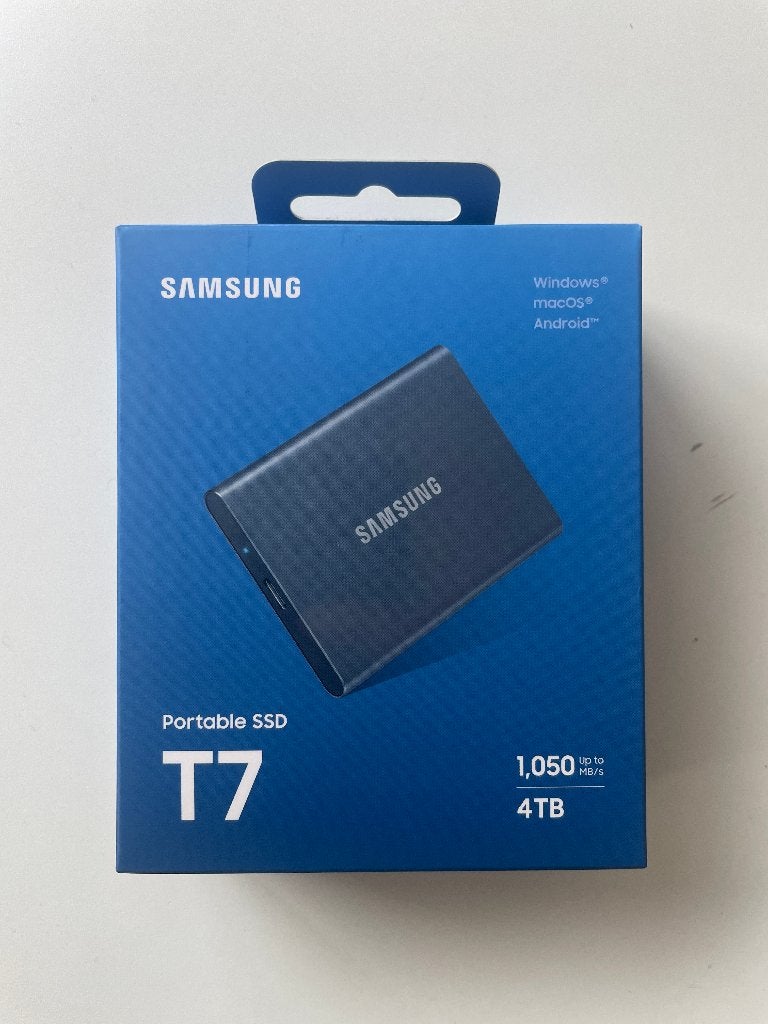 Samsung T7 4tb, SSD, 4Tb, Nieuw, Ophalen of Verzenden