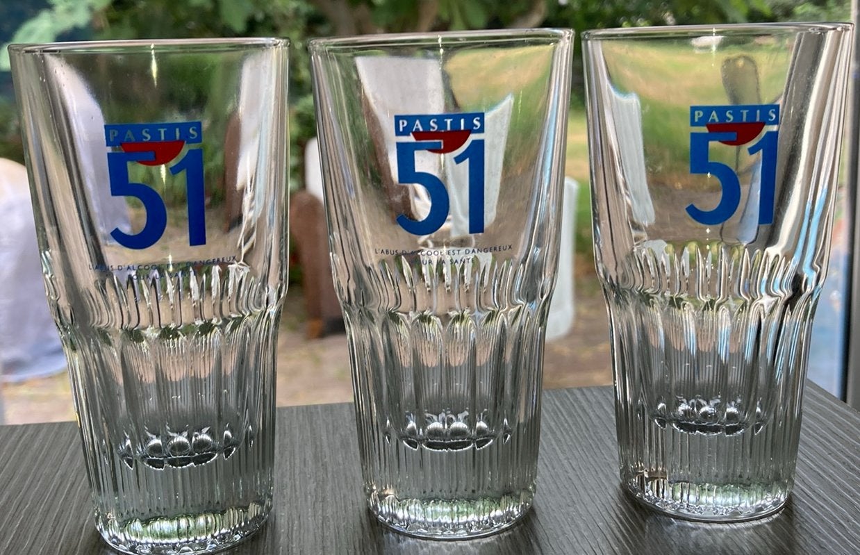 3 glazen Pastis 51, Verzamelen, Ophalen of Verzenden, Zo goed als nieuw