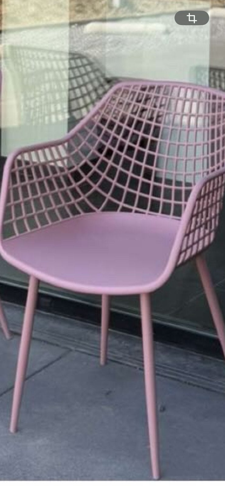 Roze stoel, Ophalen, Kunststof, Overige kleuren, Zo goed als nieuw