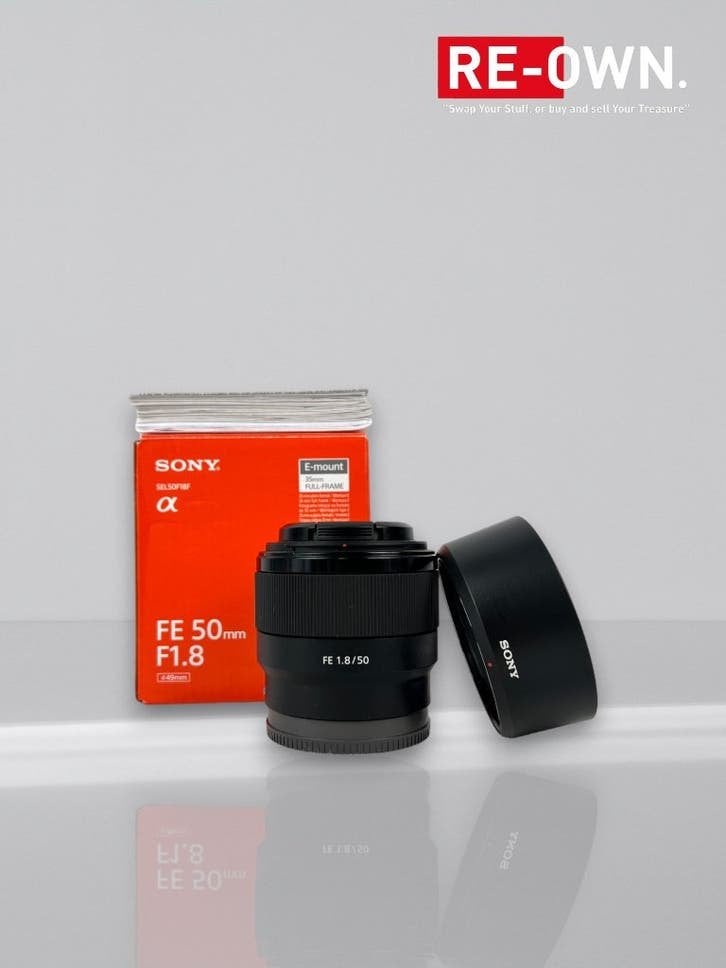 SONY FE 50MM F/1.8 | NIEUWSTAAT | DOOS | GARANTIE, Sony, Verzenden, ., Lensdoppen