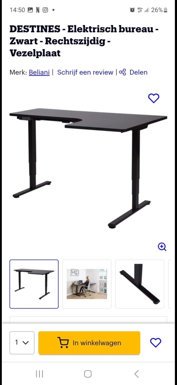 Bureau, Enlèvement, Comme neuf