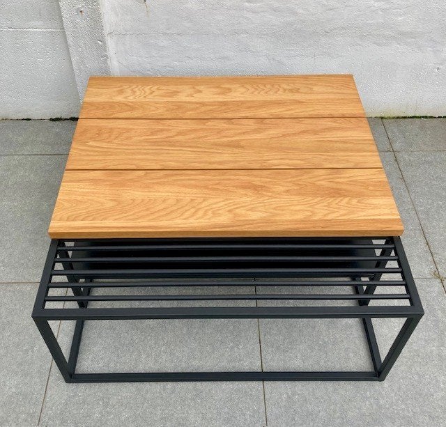 Design salontafel, Huis en Inrichting, Tafels | Salontafels, Ophalen, 50 tot 100 cm, Vierkant, 50 tot 100 cm