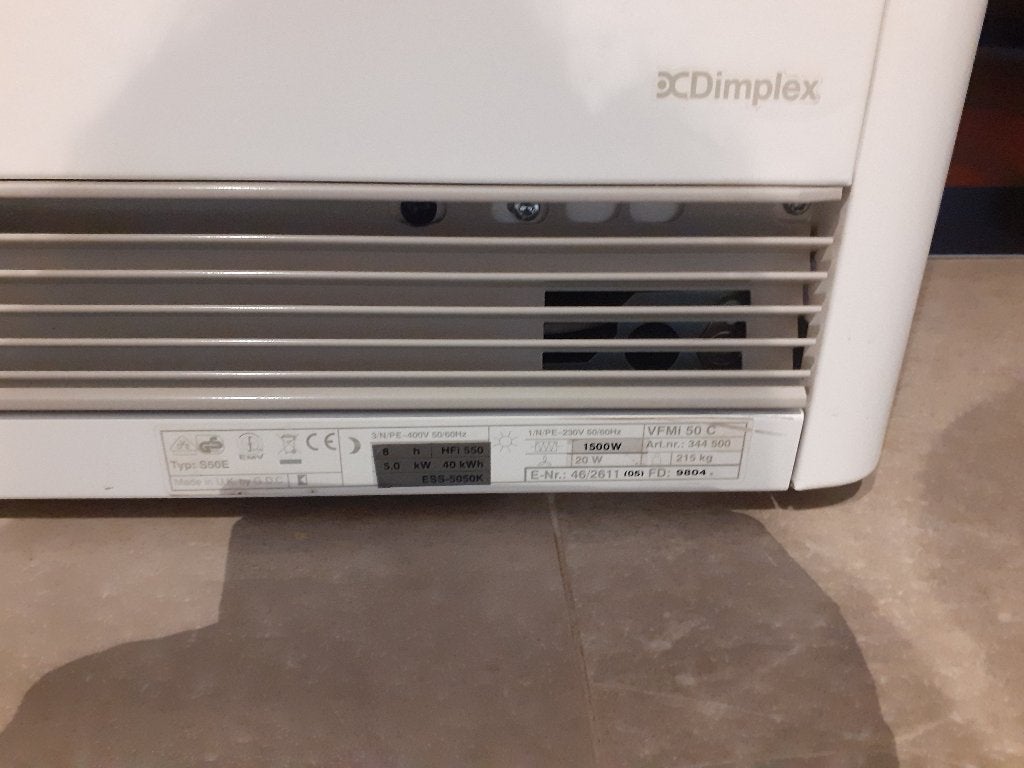 Recente accumulatiekachel 5KW, Bricolage & Construction, Enlèvement, Comme neuf