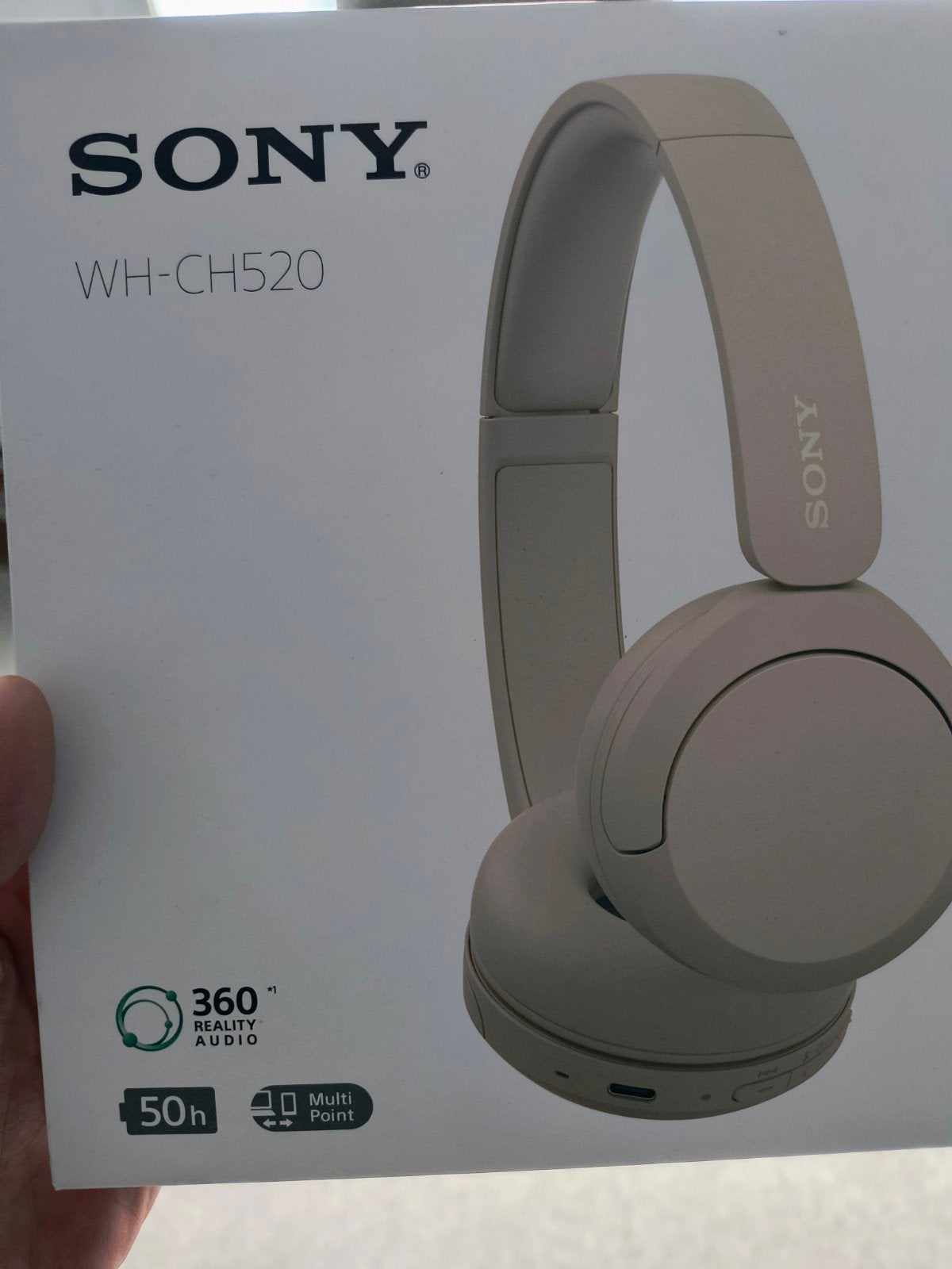 Sony wh-ch520 BT koptelefoon, Beige, Bluetooth, Ophalen of Verzenden, Zo goed als nieuw