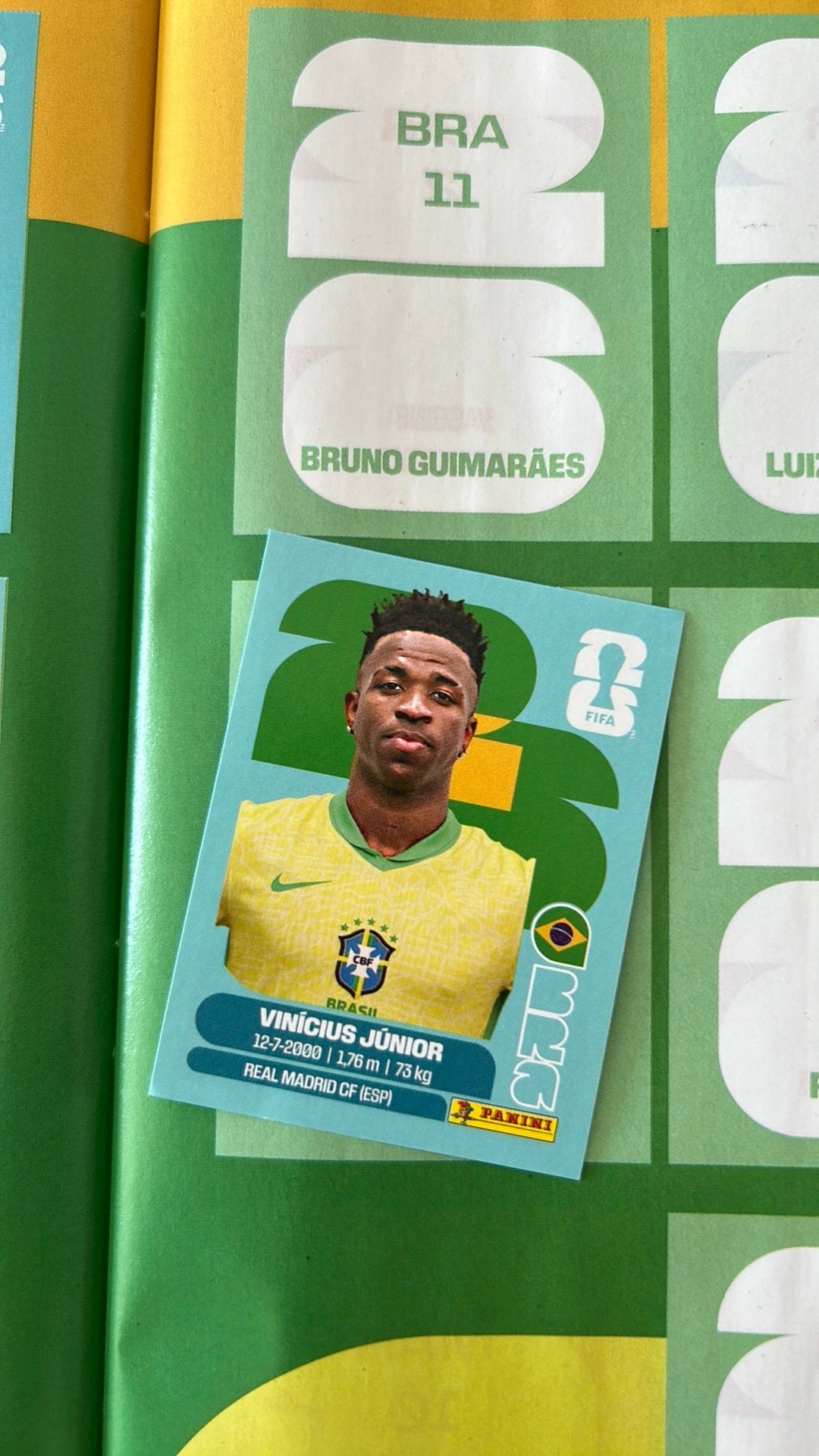 Panini FIFA World Cup 2026 - Vinícius Júnior, Ophalen, Nieuw
