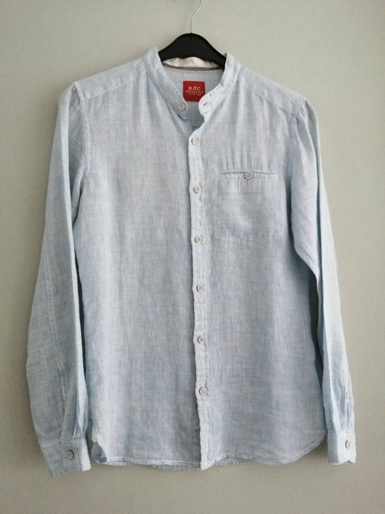 mooi linnen hemd EDC Esprit maat XS, Kleding | Heren, Overhemden, Blauw, Halswijdte 38 (S) of kleiner, Ophalen of Verzenden, EDC Esprit