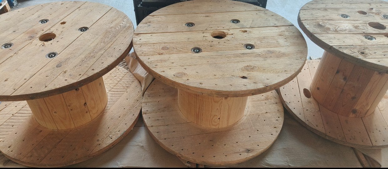 houten haspels, Ophalen
