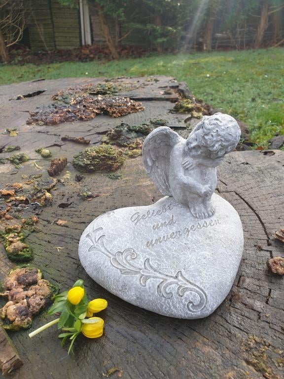grafbeeld , engel op hart, Tuin en Terras, Ophalen of Verzenden, Nieuw