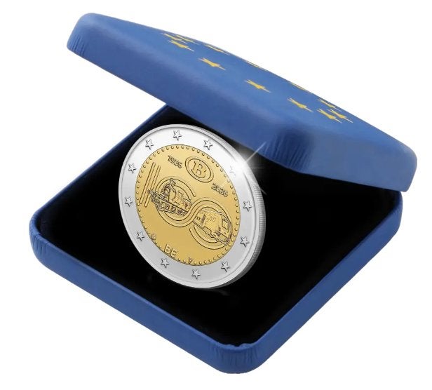 2 euro België 2026 NGI & Sterrenwacht PROOF in etui, Ophalen of Verzenden, België, 2 euro