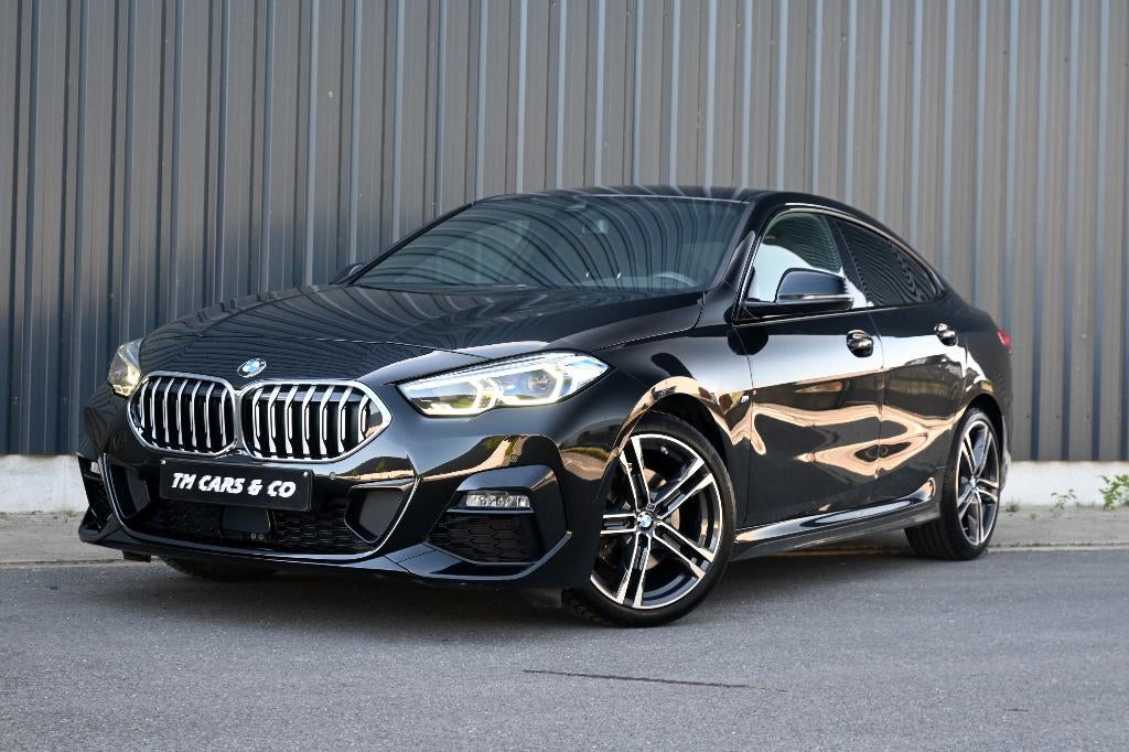 BMW 218iA M Grand coupé Cam, LED, Cruise, Carplay, DAB Leder, Auto's, BMW, 4 deurs, 2 Reeks, Zwart, Leder