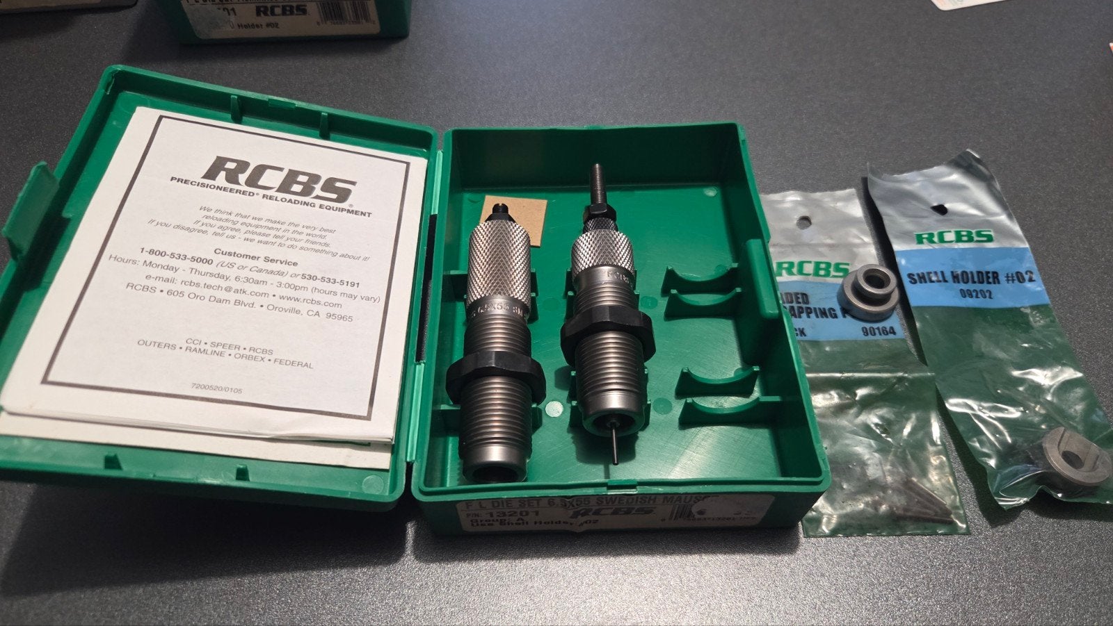 RCBS/Tools/FL SET DE MOULES 6,5 X 55 SWEDISH MAUSER, Enlèvement ou Envoi, Comme neuf