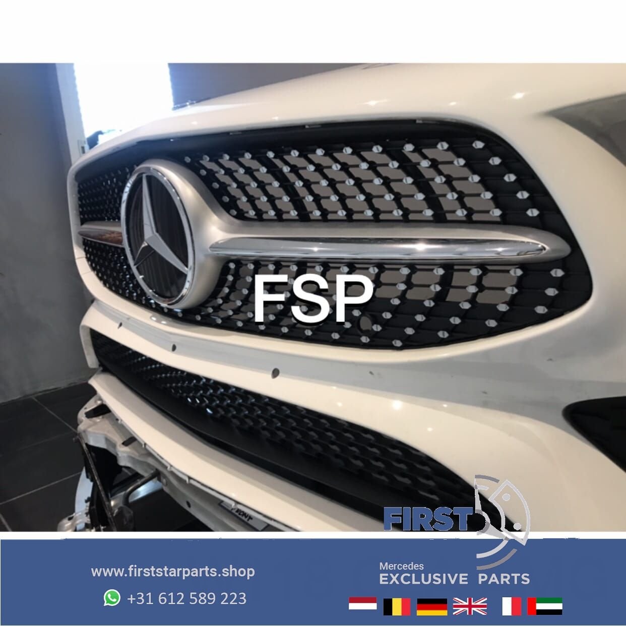 W118 C118 X118 CLA AMG LINE VOORBUMPER COMPLEET + DIAMOND GR, Utilisé, -, Avant, -