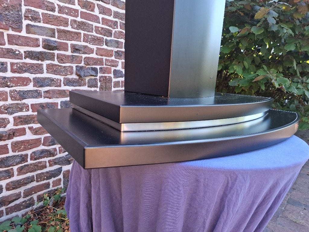Novy Wanddampkap D6022 Zwart 90cm, Ophalen, Gebruikt, Wandschouwkap, 400 tot 600 m³ per uur
