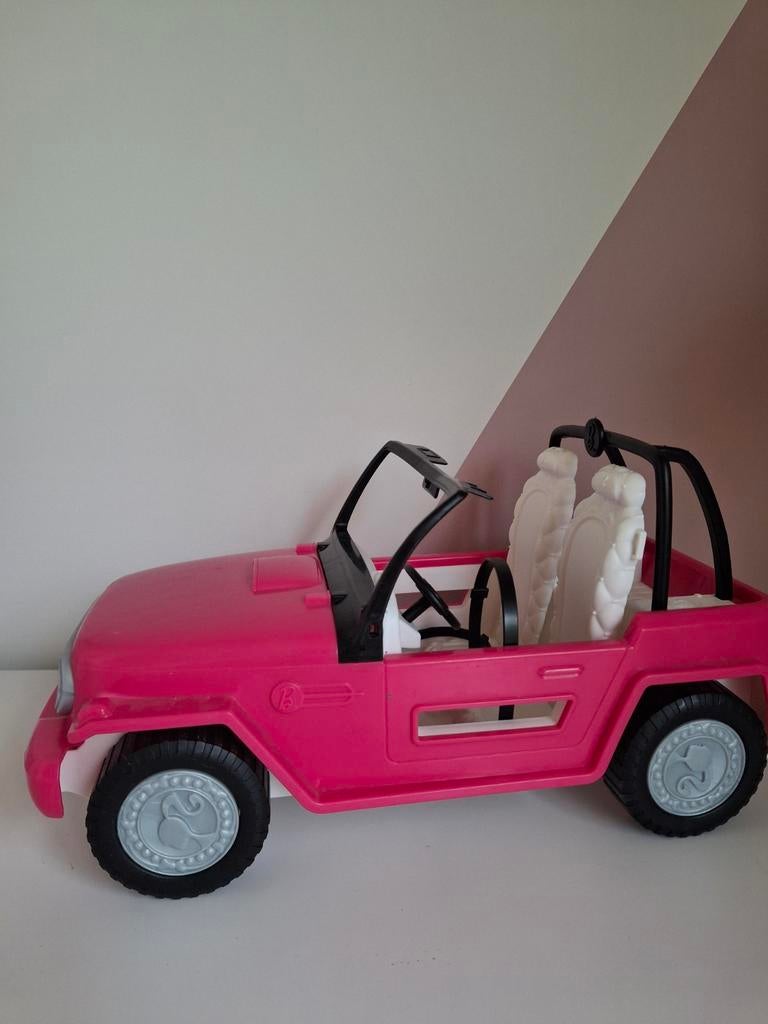 Speelgoedauto Barbie roze, Ophalen, Barbie