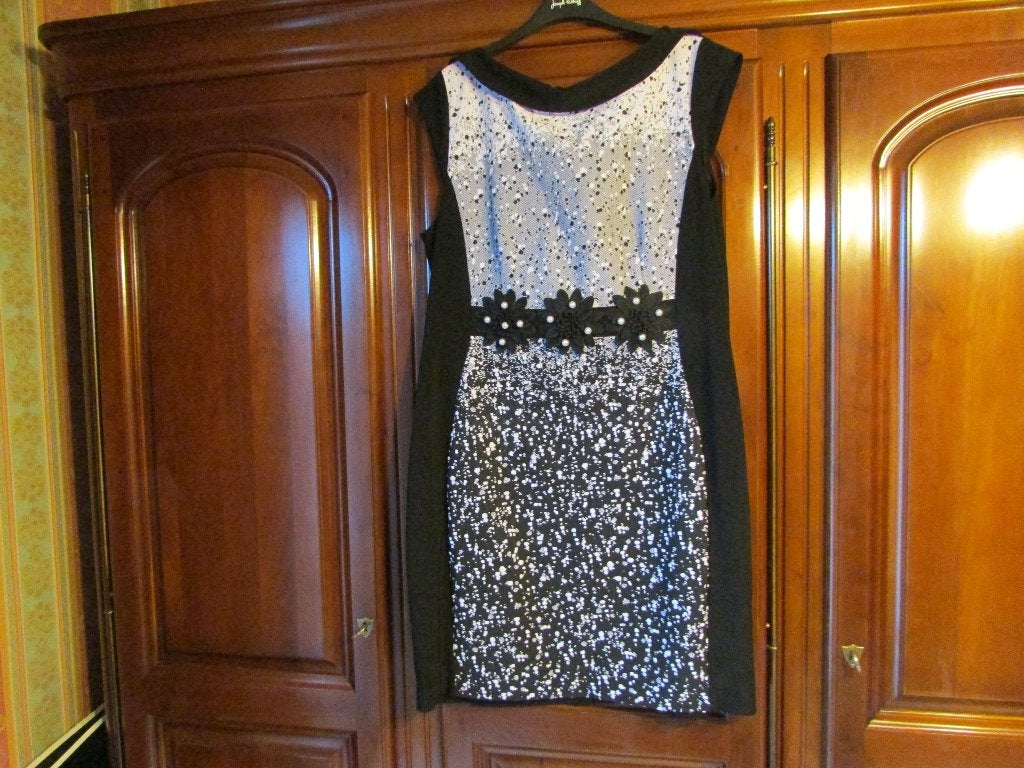 kleed Joseph Ribkoff zwart met wit 50 euro nummer 3., Joseph Ribkoff, Ophalen, Zo goed als nieuw, Wit