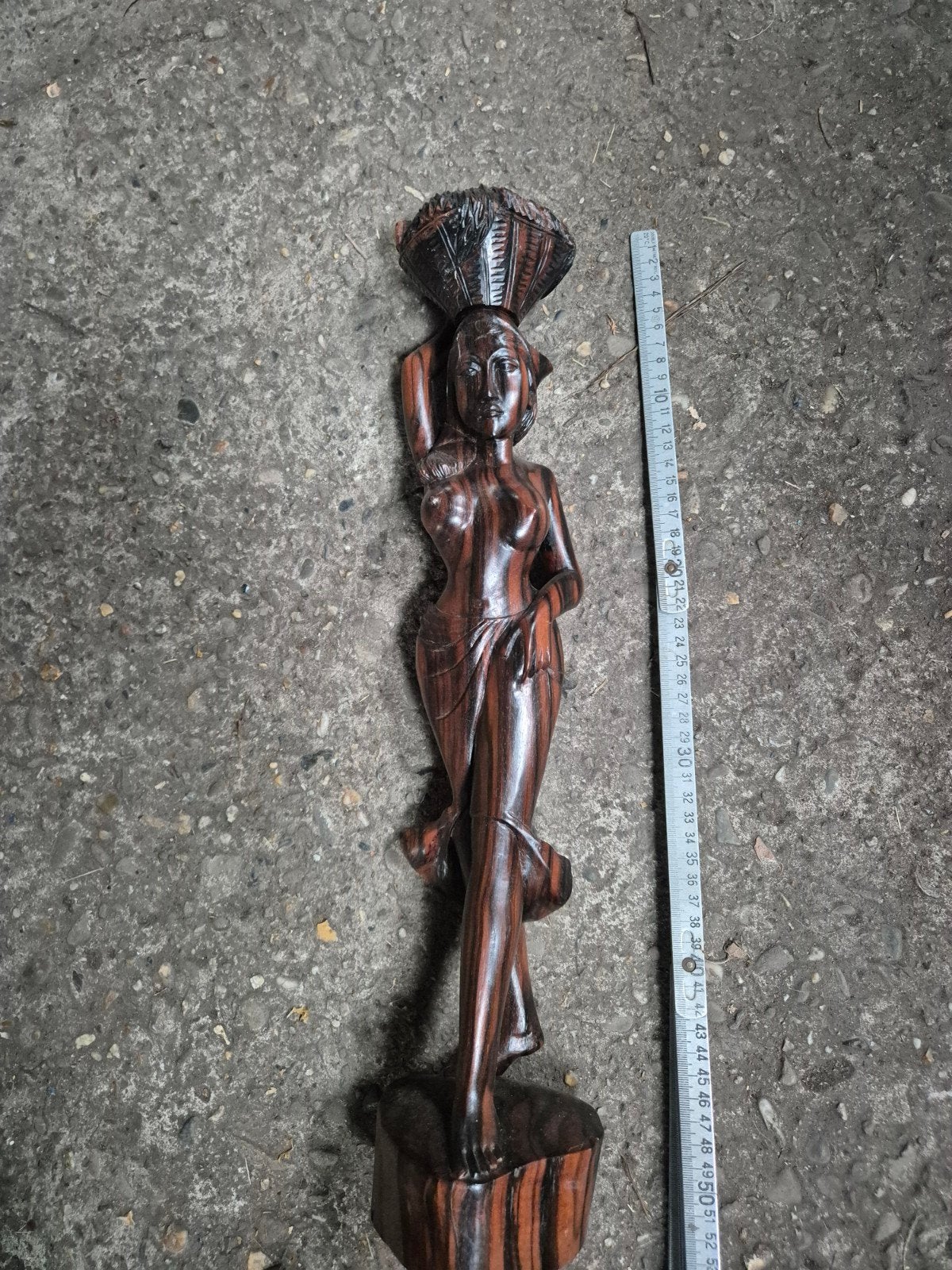 ebbenhout beeld, Antiek en Kunst, Ophalen, Beeld