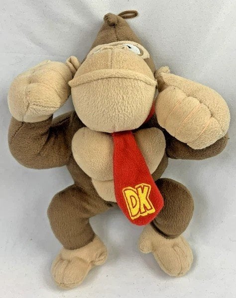 Nintendo Super Mario Bros Donkey Kong Pluche Knuffel 28cm, Kinderen en Baby's, Speelgoed | Knuffels en Pluche, Verzenden, Zo goed als nieuw