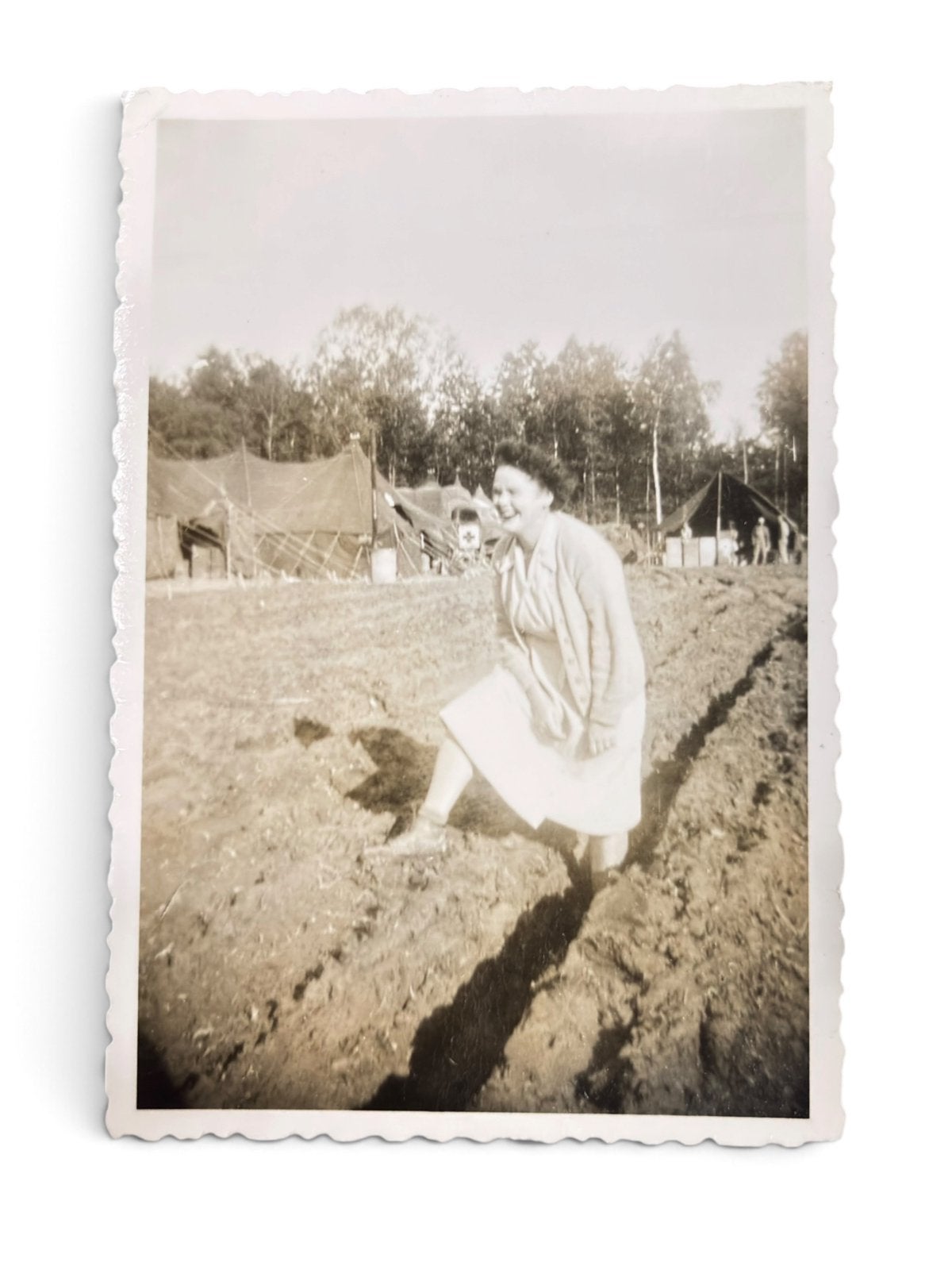 Photo Nurse Hôpital Campagne ww2 militaria original, Collections, Envoi