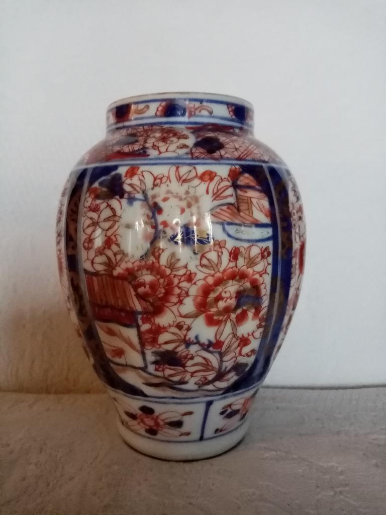 Vase Japon porcelaine imari  Meiji/1900s 17/60cm, Antiquités & Art, Enlèvement ou Envoi