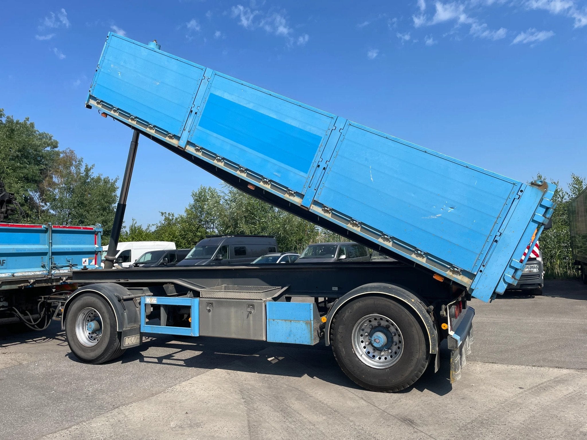 Kwb KWB ALU KIPPER - TOP ! (bj 2014), Auto's, Vrachtwagens, Bedrijf, Te koop, Aanhangers en Opleggers, Overige brandstoffen, Blauw