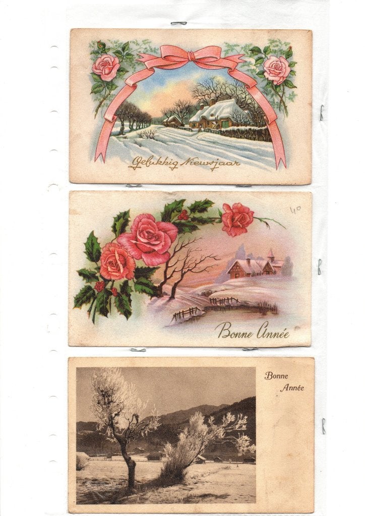 CARTES DE VŒUX ANCIENNES, Enlèvement ou Envoi, Utilisé