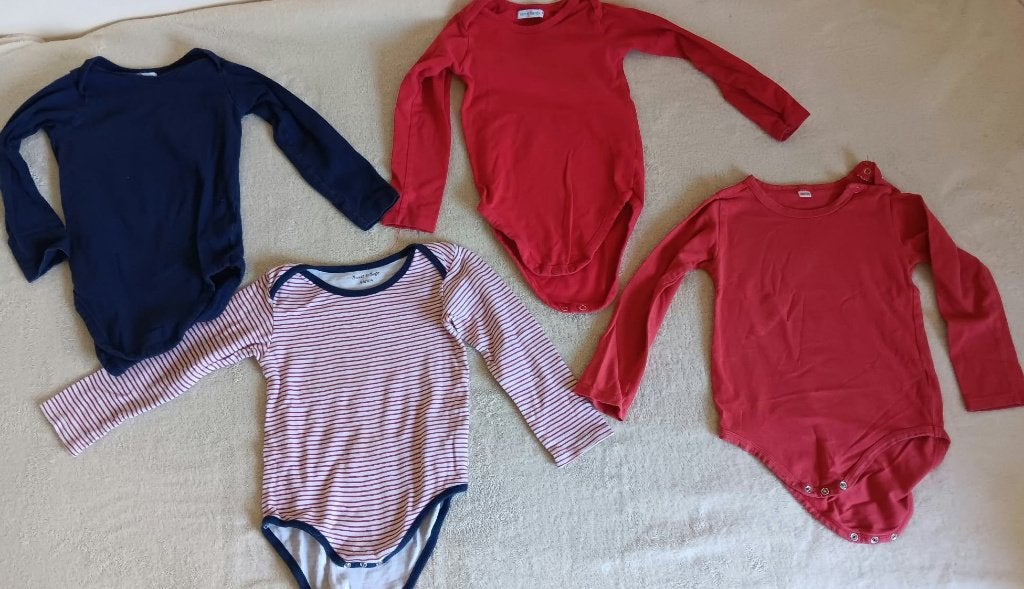 Rompers lange mouwen maat 98 / 104 (4 stuks), Ophalen, Gebruikt, Jongen, Nacht- of Onderkleding