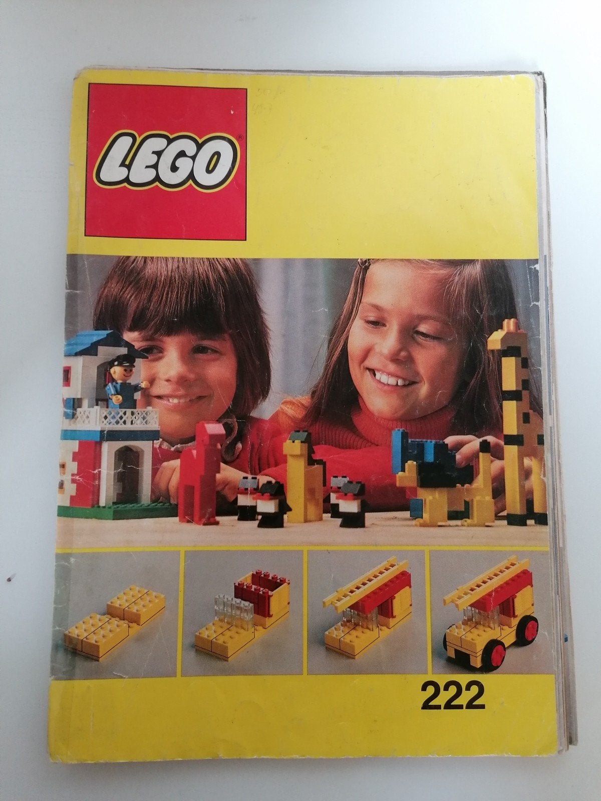 LEGO 222 Vintage Ideeboek (1975) - Instructieboek, Kinderen en Baby's, Speelgoed | Duplo en Lego, Gebruikt, Lego, Overige typen