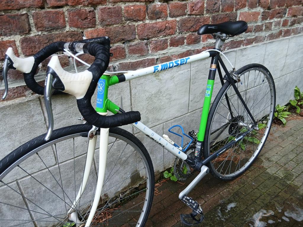 Francesco Moser Corsa – vintage Italiaanse stalen koersfiets, Fietsen en Brommers, Ophalen, Carbon