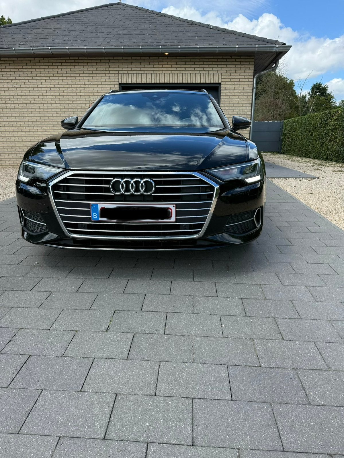 Audi A6 break, Auto's, Audi, 4 cilinders, 2000 kg, Zwart, Leder