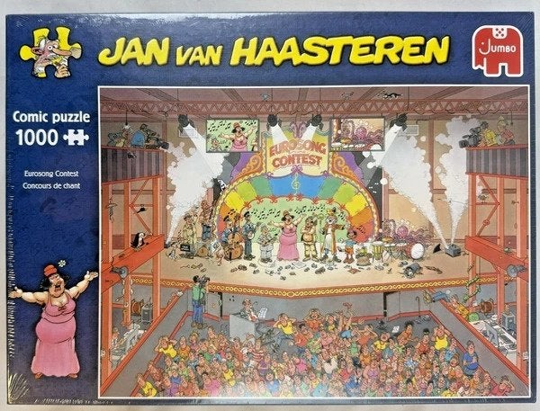 Jan van Haasteren Jumbo Eurosong Puzzle 1000 pièces neuf, Envoi, 500 à 1500 pièces, Comme neuf, Puzzle