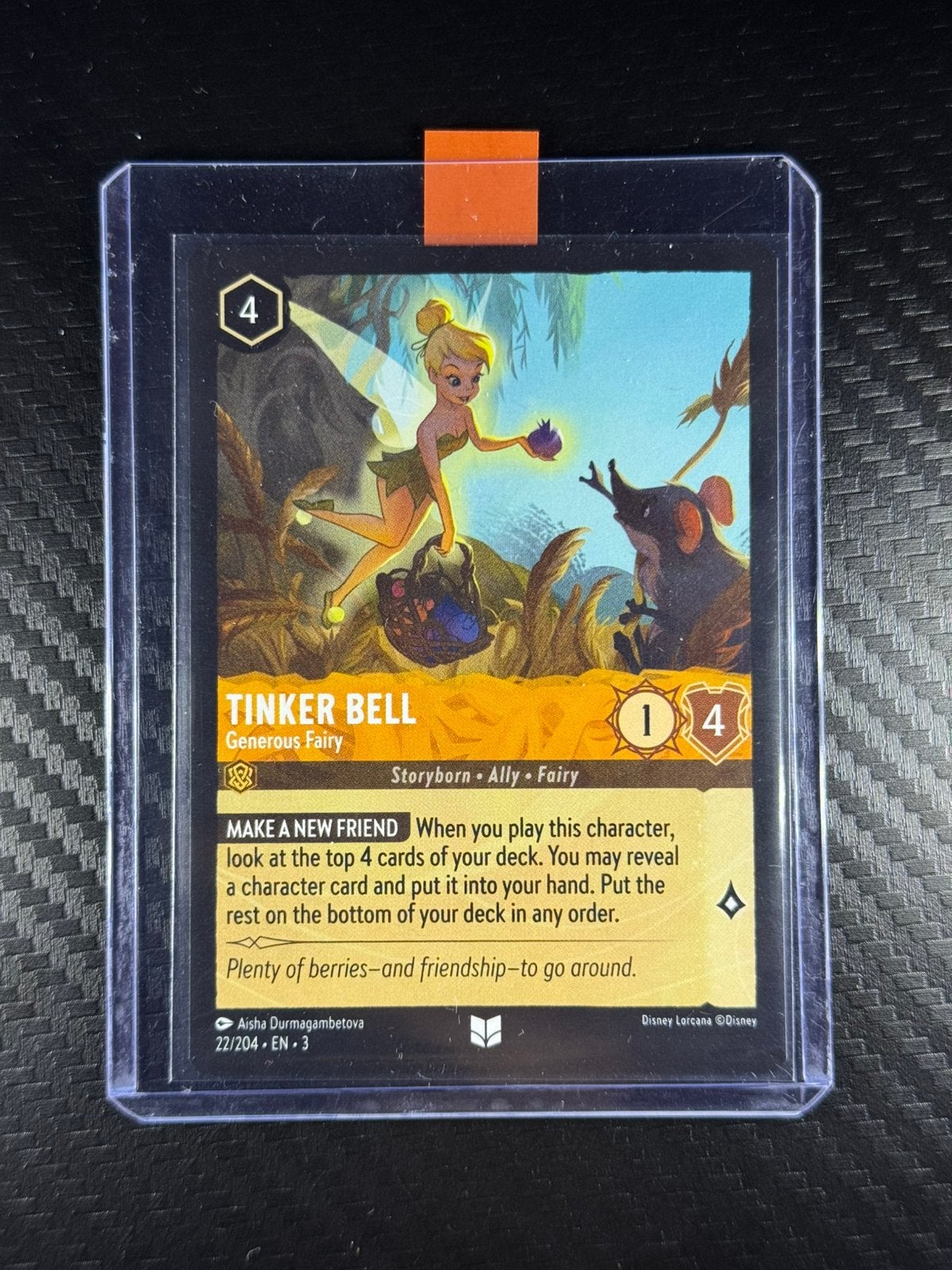 Tinker Bell | Generous Fairy | Into the Inklands | #22/204, Verzenden, Nieuw, Losse kaart