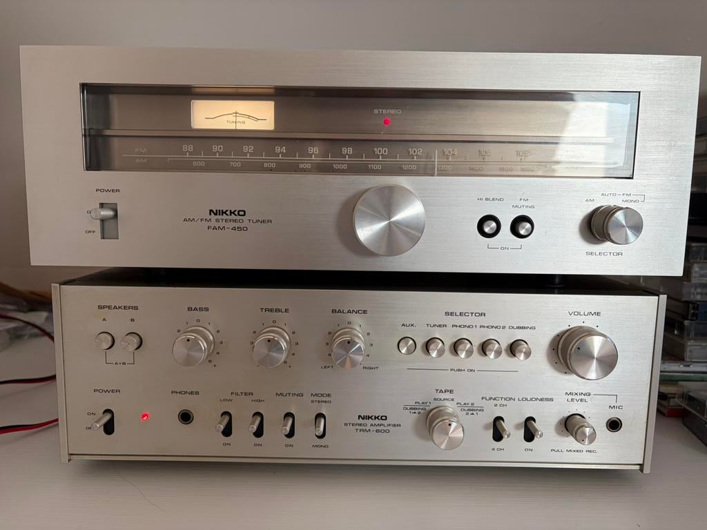 Nikko TRM600 + Tuner, Audio, Tv en Foto, Versterkers en Ontvangers, Ophalen, Gebruikt, 60 tot 120 watt