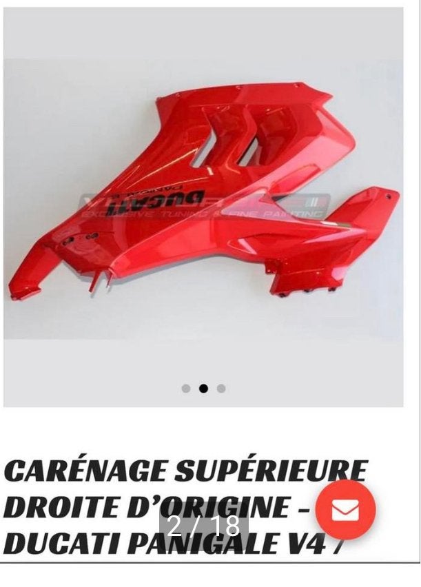 Carenage DUCATI panigale V4 2022, Enlèvement