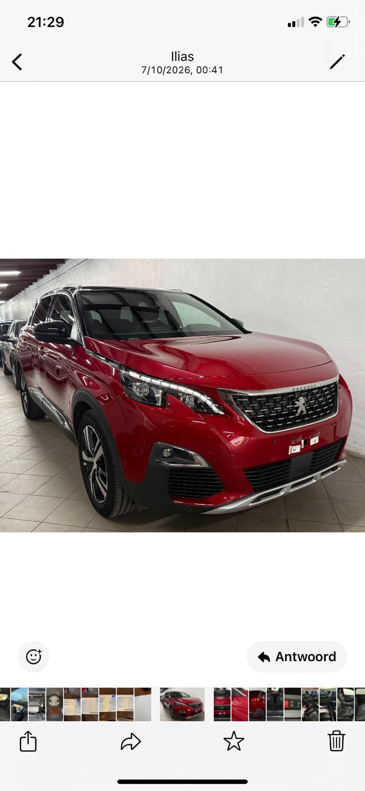 Peugeot 5008 Hdi Automaat GT Line 7 Plaatsen, Auto's, Dealer onderhouden, Monovolume, 4 cilinders, 7 zetels