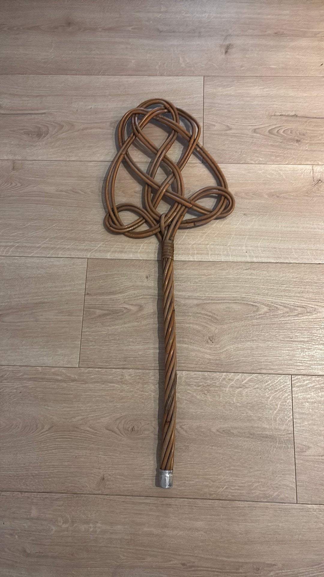 Vintage bamboo mattenklopper indoor deco 70s style, Ophalen