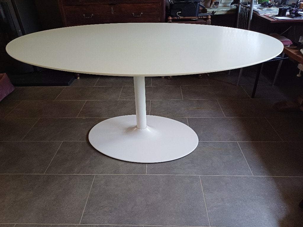 Tulip tafel met bijpassende Tulip stoelen, Huis en Inrichting, Ophalen, Zo goed als nieuw, 4 tot 6 stoelen