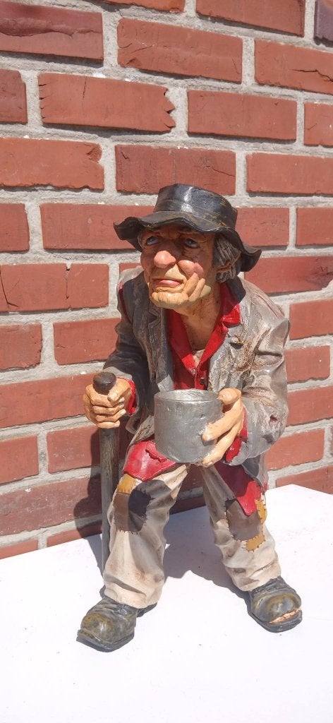 Beeld, Homme, Peint, 50 - 100 cm, Enlèvement