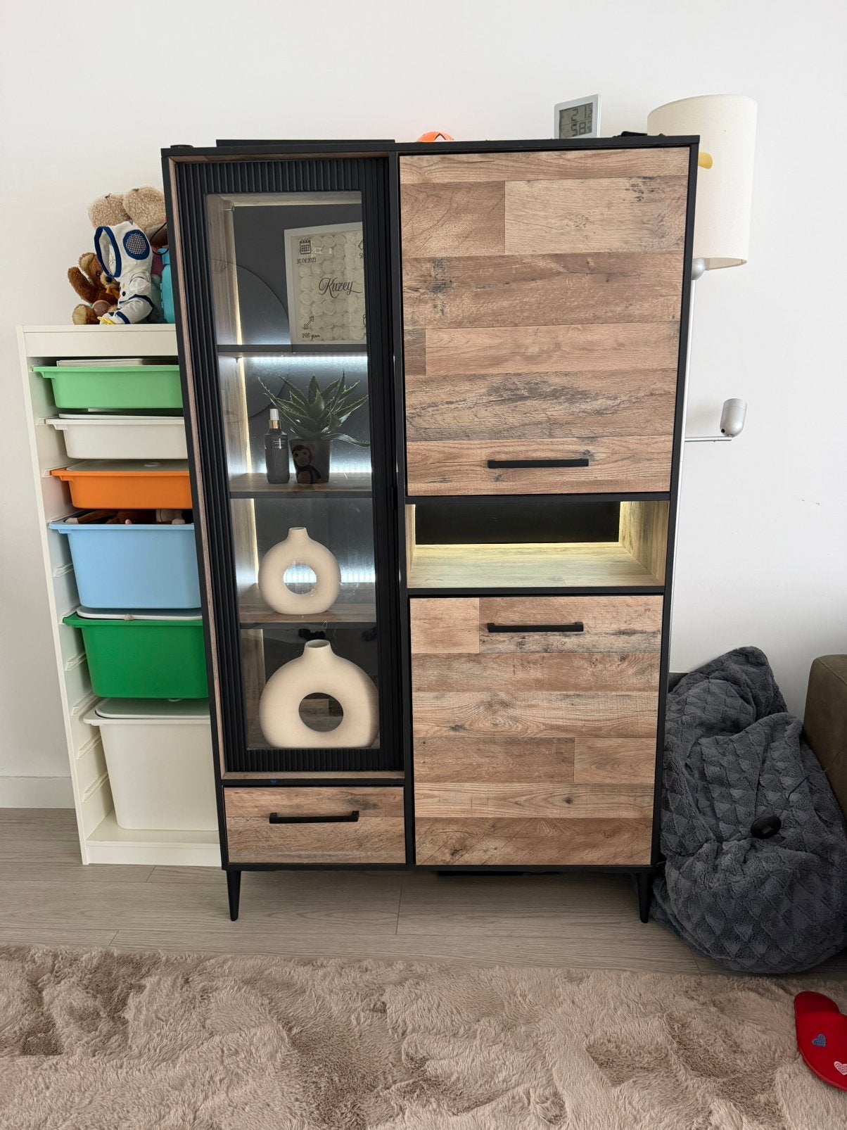 vitrinekast + tv kast, Ophalen, Zo goed als nieuw