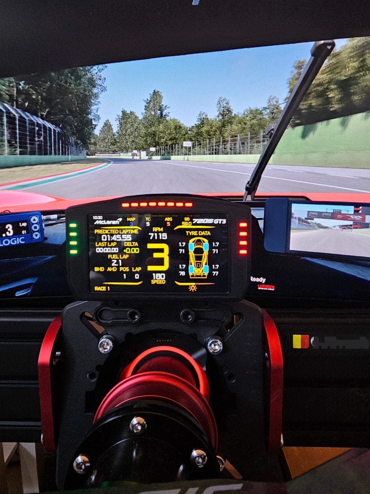 Simracing dashboard DDU 5inch 16 leds, diverse mount opties, Consoles de jeu & Jeux vidéo, Consoles de jeu | Accessoires Autre