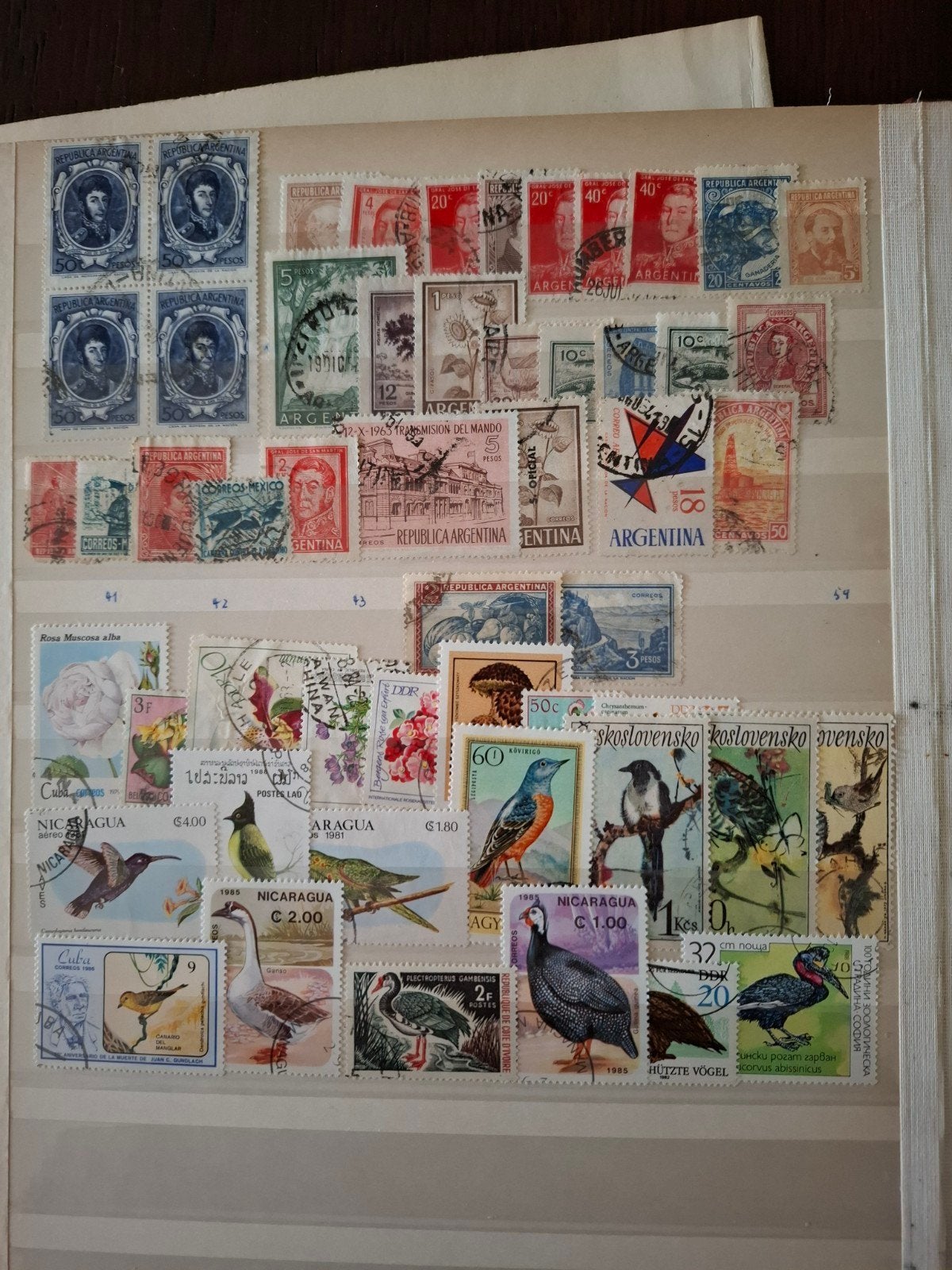 Postzegelreeksen Zuid- & Midden-Amerika – Veel Argentinië, H, Enlèvement
