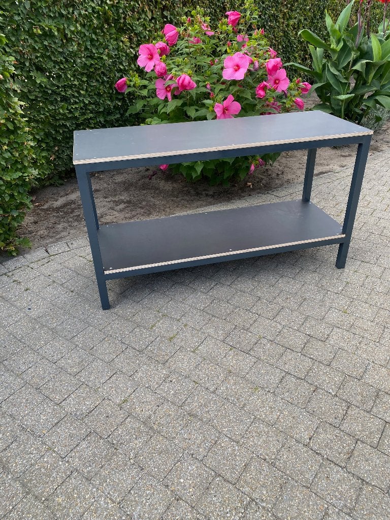 Werkbank met betonplex werkblad, Ophalen