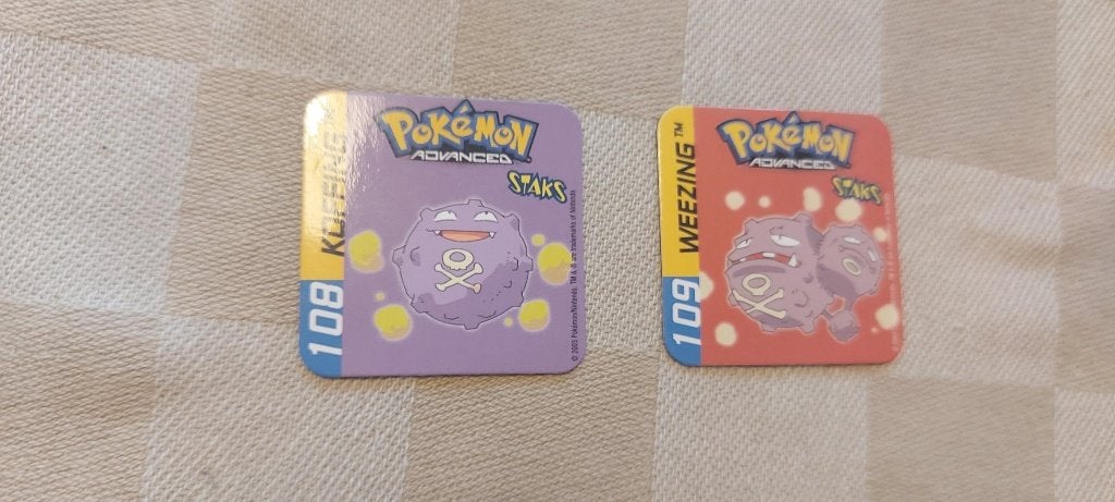 magneten speelgoed pokemon panini staks Koffing Weezing, Ophalen of Verzenden, Nieuw