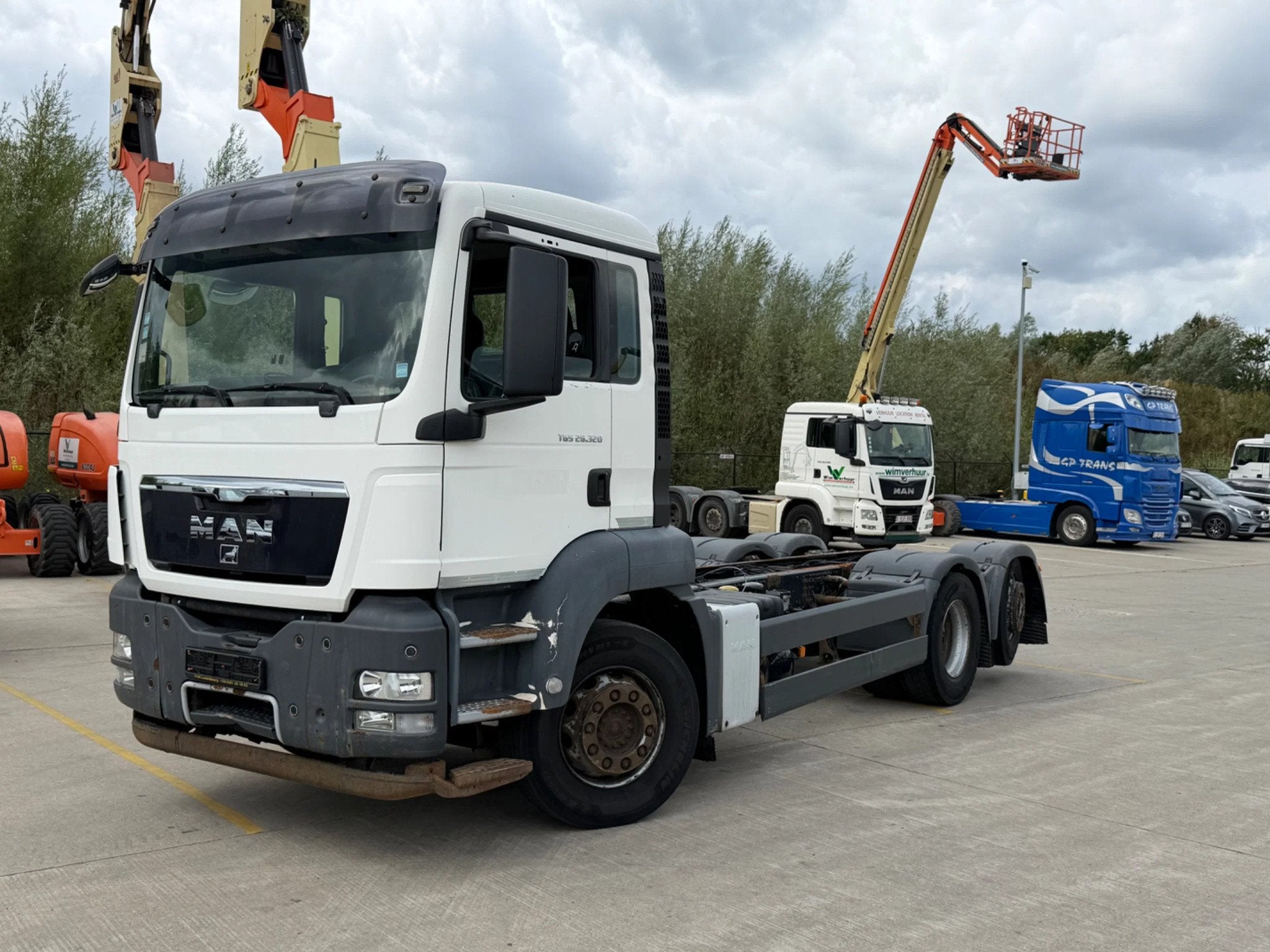 MAN TGS 26.320 CHASSIS CABINE PTO/POMP EURO5(3), Autos, Euro 5, Achat, Entreprise, Autres carburants