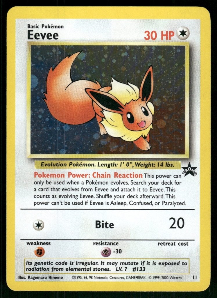 Eevee 11/53 - Wizards Black Star Promos (NM), Envoi, Utilisé