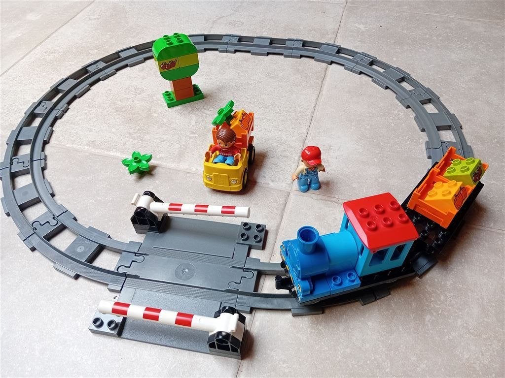 Duplo 10810 Trein - Duwtrein, Gebruikt, Ophalen of Verzenden, Duplo, Complete set