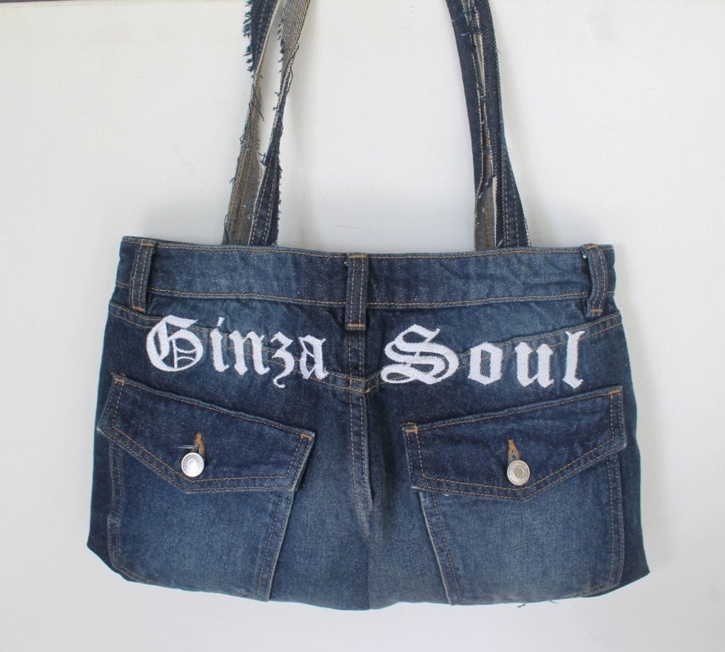 Berschka, Ginza Soul, sac à bandoulière en jean, rare, Enlèvement ou Envoi, Comme neuf, Bleu, Sac à bandoulière